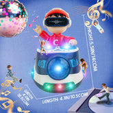 YCFUN DJ Toy Musical Instrument with Dancing, with Music & Recording, Early Learning Educational Toddler Toys for 1 - 3 Year Boys, Red